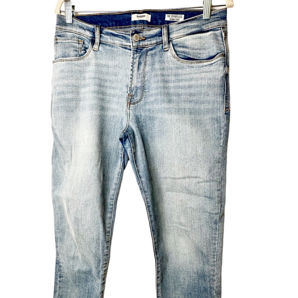 Kensie Distressed The Effortless Skinny Crop Size 8/29